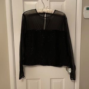 Madison Gray Beaded (Sequins) Top. size 12
